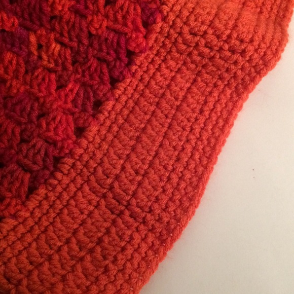 Crocheted throw blanket. - Picture 2 of 3